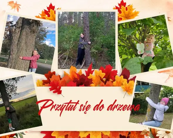 Uczniowie ze Suraża przytulili drzewa, by zwrócić uwagę na pożary lasów