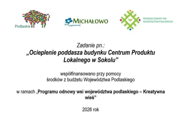 Centrum Produktu Lokalnego w Sokolu z nowoczesnym poddaszem – zakończono ocieplanie