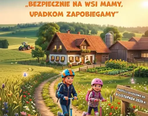 Konkurs KRUS: hulajnoga i kask dla dzieci ze wsi