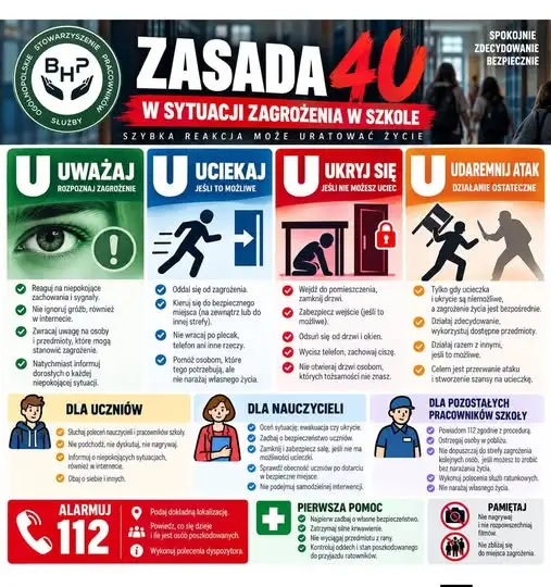 Zasada 4U w szkołach – wiedza, która ratuje życie