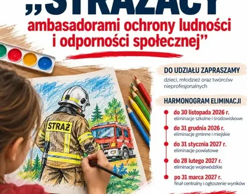 Ogólnopolski Strażacki Konkurs Plastyczny 2026/2027 – pokaż strażaków oczami wyobraźni