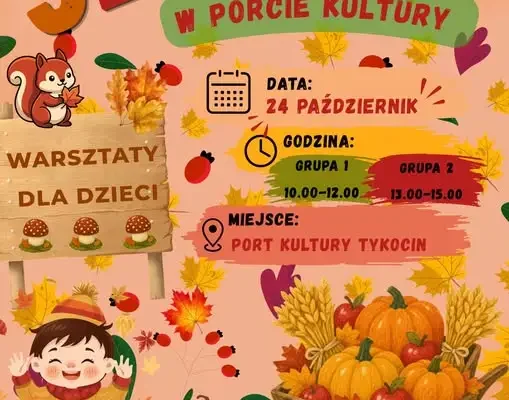 Jesienne warsztaty dla dzieci w Tykocinie – zapisy trwają