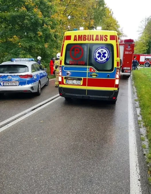 Kolizja dwóch aut na DW 681 za Gabrysią. Interweniowały służby