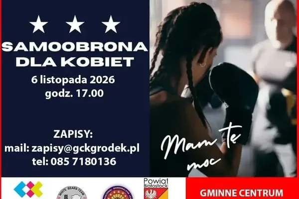 Bezpłatne zajęcia z samoobrony dla kobiet w Gródku – 6 listopada