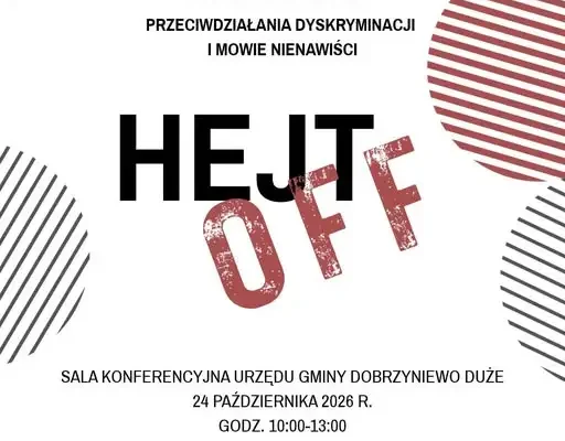 Warsztaty „HEJT off” w Dobrzyniewie Dużym – naucz się reagować na mowę nienawiści