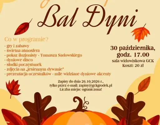 Jesienny Bal Dyni w Gródku – zapisy do 26 października