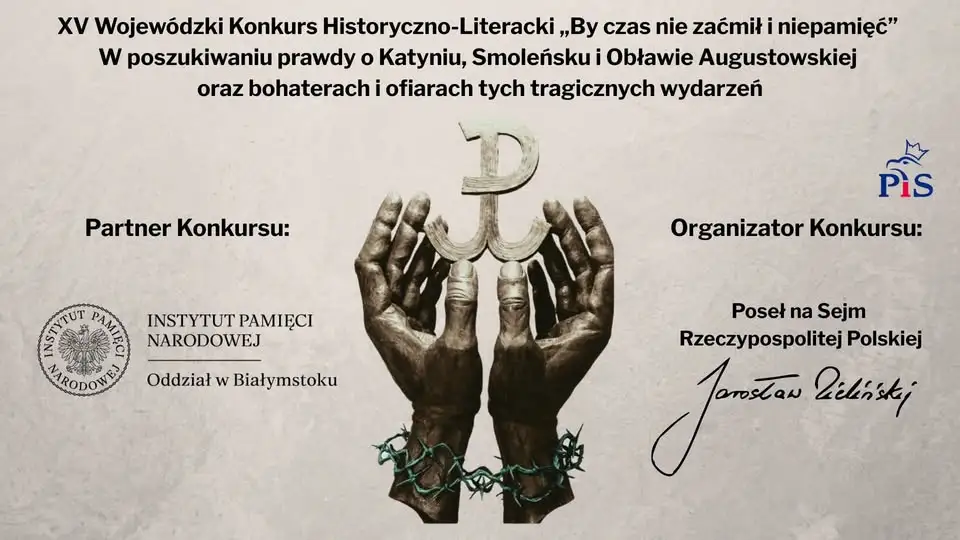 XV edycja konkursu historyczno-literackiego „By czas nie zaćmił i niepamięć” – zaproszenie do udziału