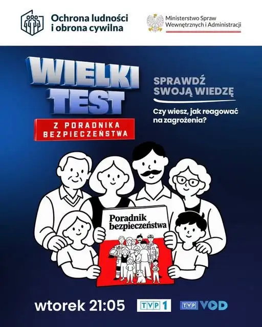 Wielki Test o Bezpieczeństwie już dziś o 21:05 w TVP