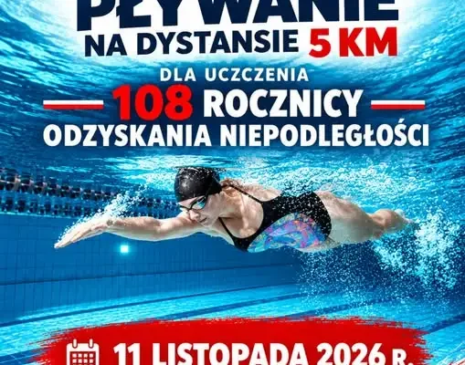 Zawody pływackie w Michałowie uczczą 108. rocznicę odzyskania niepodległości