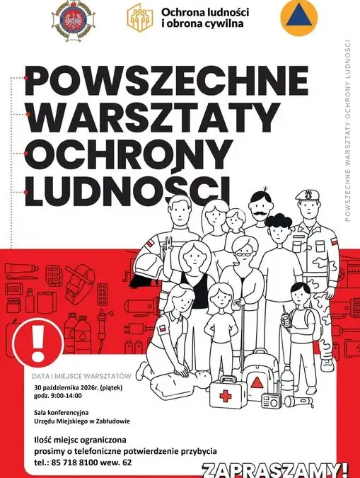 Bezpłatne warsztaty ochrony ludności w Zabłudowie – jak przygotować się na kryzys?