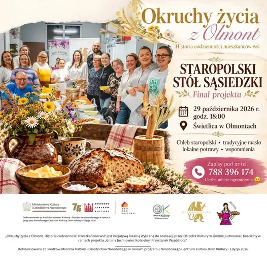 Finał projektu „Okruchy życia z Olmont” – sąsiedzki stół i degustacja w świetlicy
